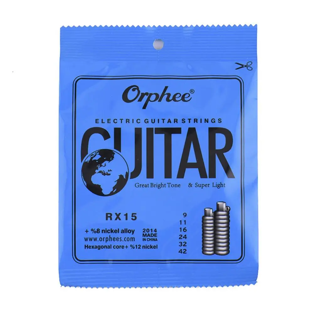 rx15009 rx17010 rx19011 elektrische gitarre saiten hexagonal carbon stahl phosphor bronze gitarre saiten stahl draht gitarre teile free global ship