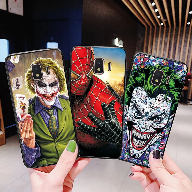 Чехол для телефона Marvel Железный человек для samsung Galaxy J2 J4 Core, черный чехол из ТПУ для samsung J4 J6 Plus чехол J5 J7 Prime