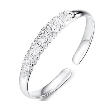 

Peacock Opening Bracelet Carved Silver Plated Bracelet Fashion Popular Bracelet Manufacturer Animal Bracelet Jsz138