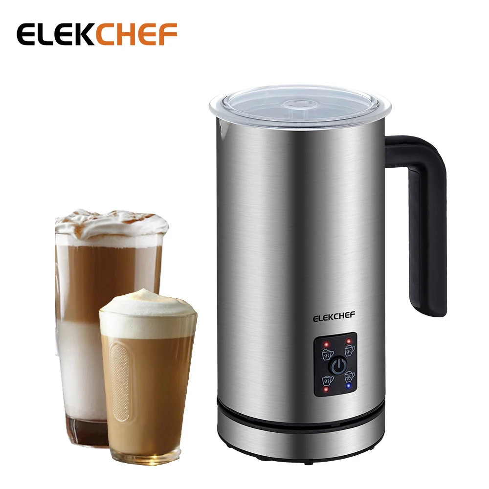 

ELEKCHEF 4 в 1 вспениватель молока для кофе пенообразователь автоматический подогреватель молока холодный/горячий латте капучино шоколад проте...