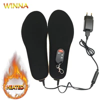 electrically heated insoles with remote control battery powered for women shoes winter ski ridding camping pads size eur 35 46