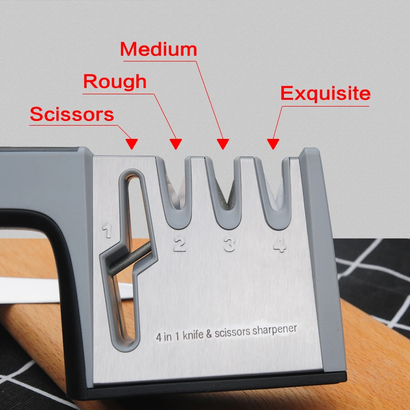 Точилка для ножей алмазная кухонная утварь заточка из нержавеющей стали с