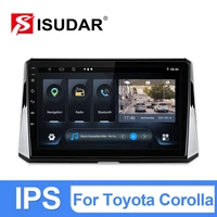 isudar android10 car radio for toyota corolla 2018 2021 gps navigation multimedia camera dsp wifi ips no 2din ai voice control