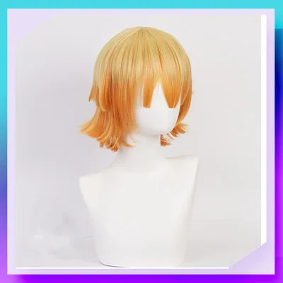 Парик для косплея киметасу из Желтый Аниме термостойкий синтетический 25