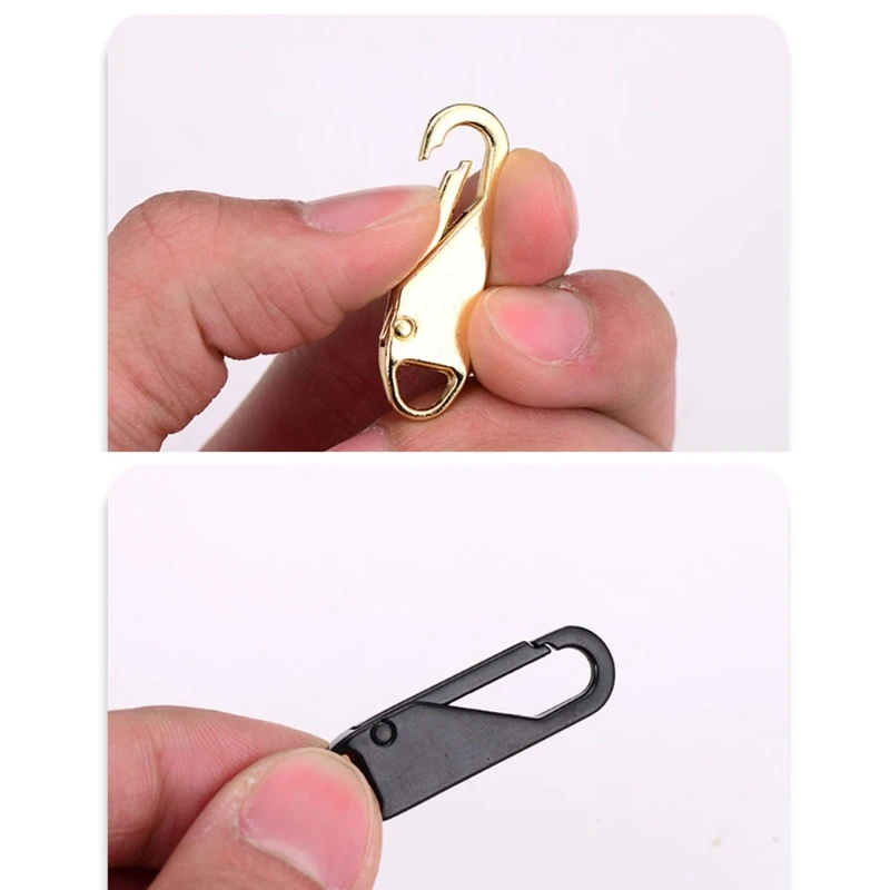 

1Pcs Zipper Pull Replacement Repair Kit Slider Pull Tab Universal Fixer Metal Zippers Head