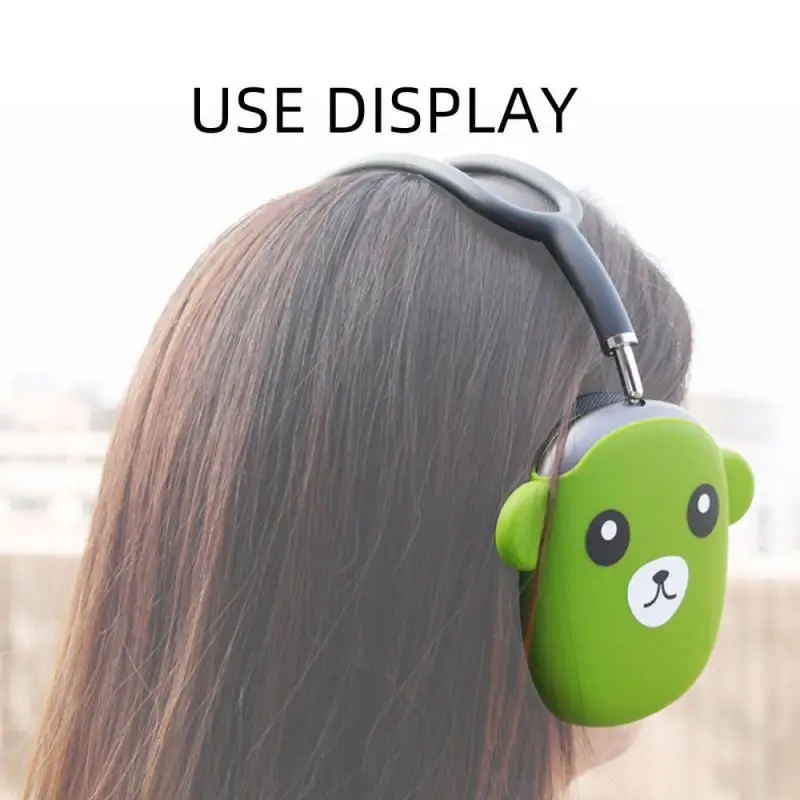 

Wireless Headphone Чехол Наушники Беспроводной 1 Pair Cartoon Bear Earphone Silicone Case For Max