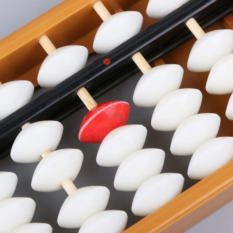 

Portable Japanese 13 Digits Column Abacus Arithmetic Soroban Caculating School Math Learning Tool
