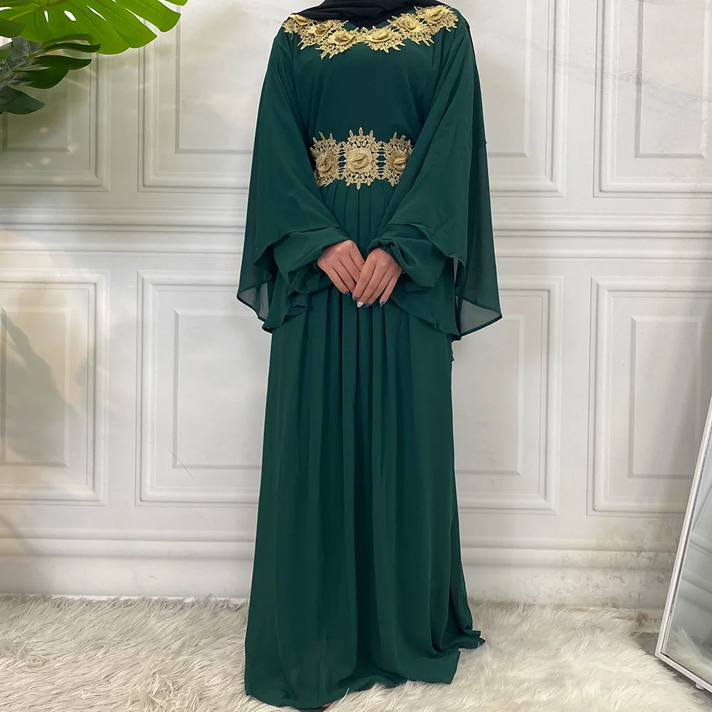 Модный Восточный Дубай Abaya мусульманский женский хиджаб платье кафтан Турция