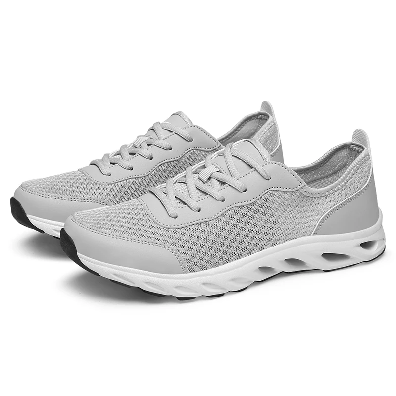 Кроссовки мужские сетчатые дышащие удобные легкие повседневная мягкая