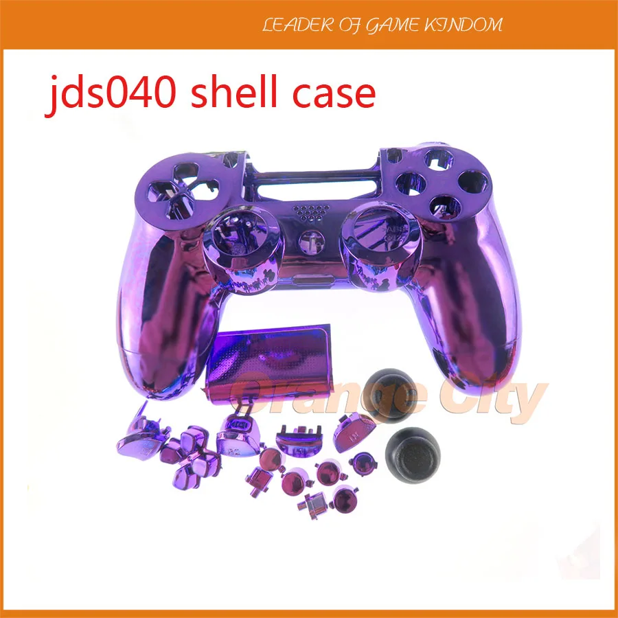 Чехол JDS040 JDM040 хромированный чехол с батарейным блоком для контроллера Playstation 4 Pro