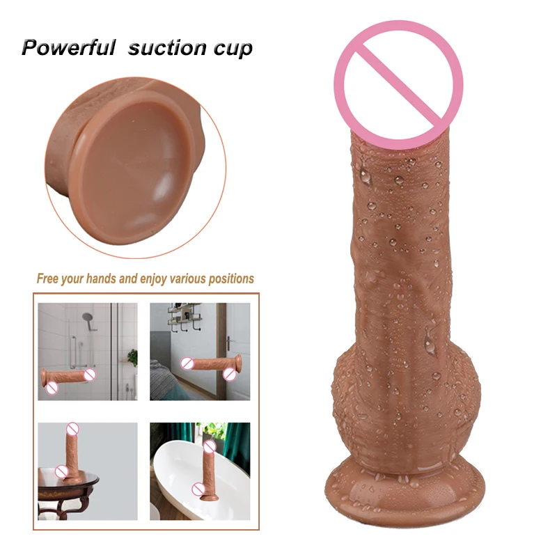 Big Phallus Strapon Faloimitator Realistic Dildo Vibrator Sex Toys For Adults Women Large Thick Silicone Cock Suction Cup Penis | Красота и