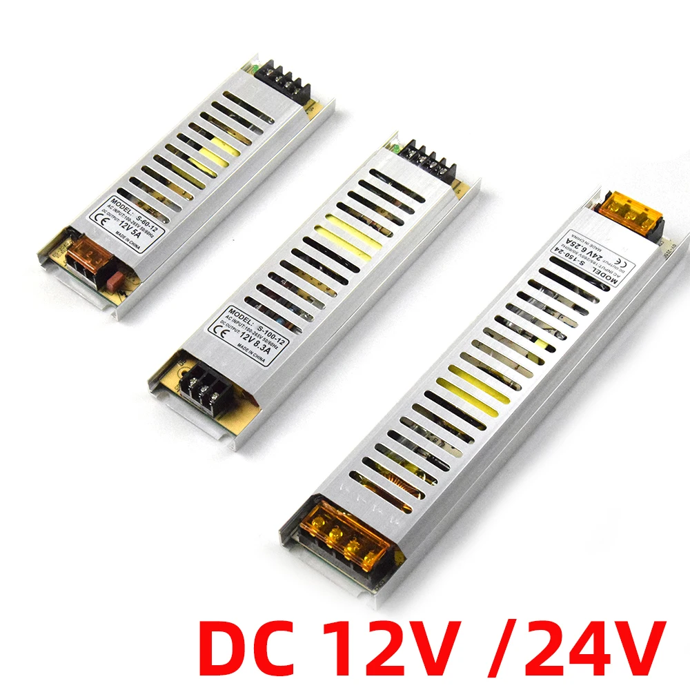 220V To 12V 24V Ac Dc Power Supply 60W 100W 150W 200W 300W 12 Volt 24V Transformer Power Source Switching Power Supply