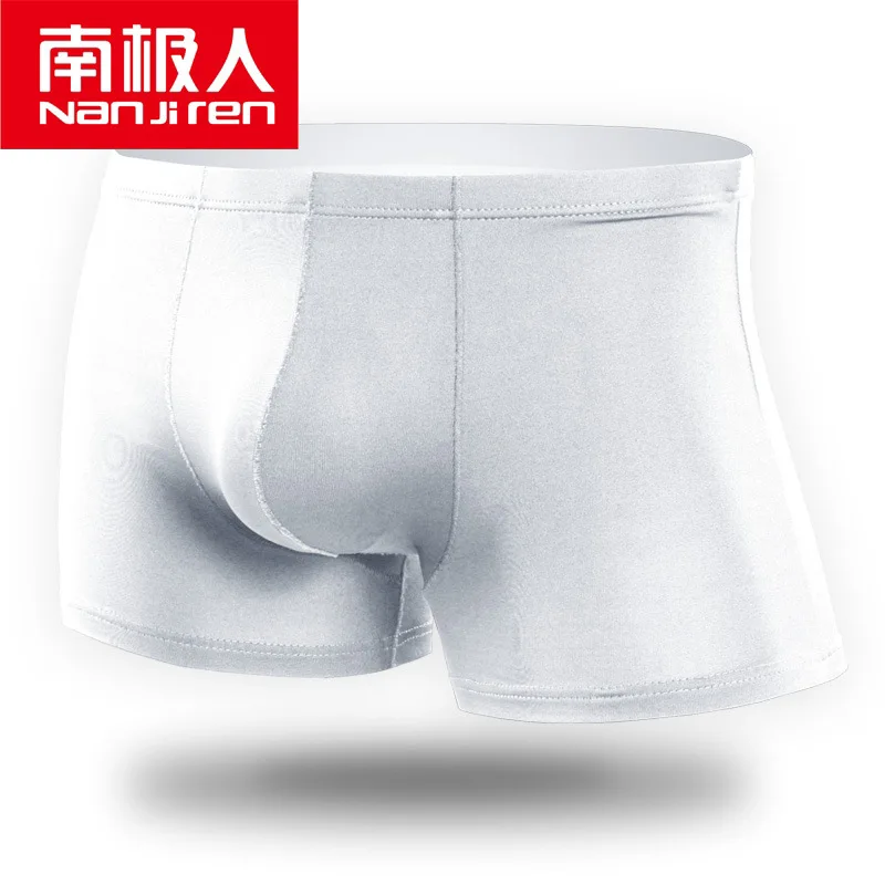 

2021 Men's underwear Ice Silk Men's Boxer Shorts Summer Breathable Silky Sexy Tide Summer Translucent Pants