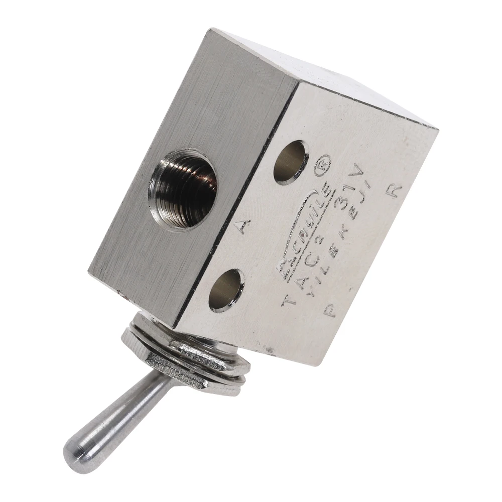 Прямоугольный пневматический переключатель с резьбой PT 2 положения 3 направления