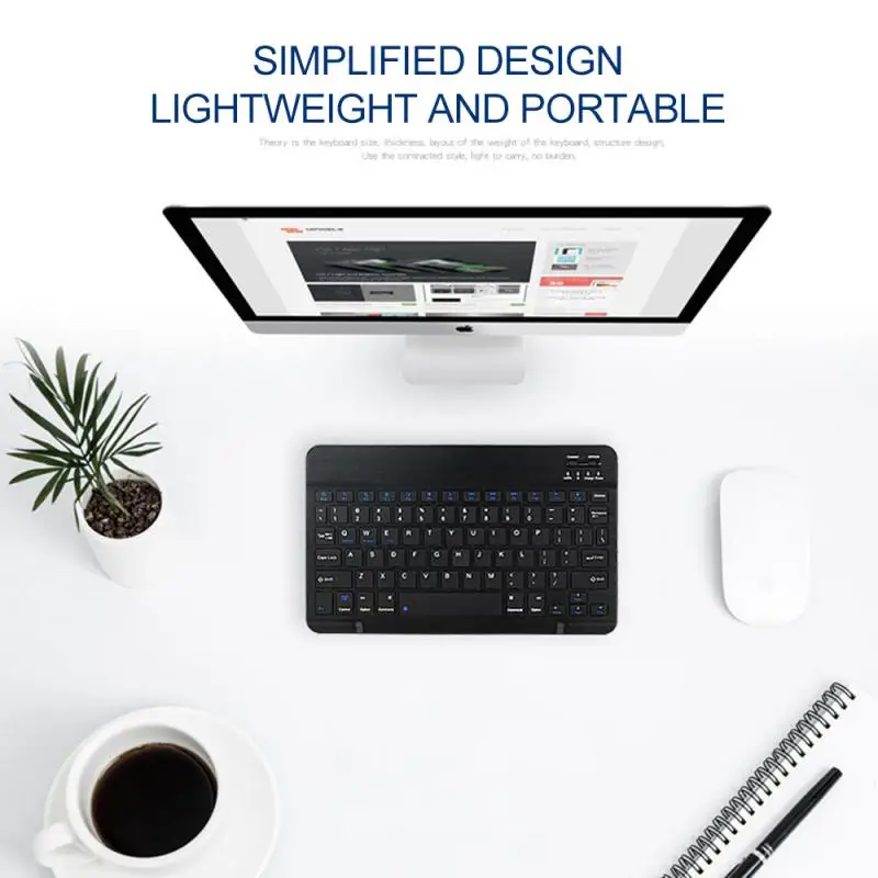 

Wireless Bluetooth 3.0 Mini Ultra-thin Keyboard For Smart Phone / Tablet / Notebook / Desktop Designed For Windows / Android