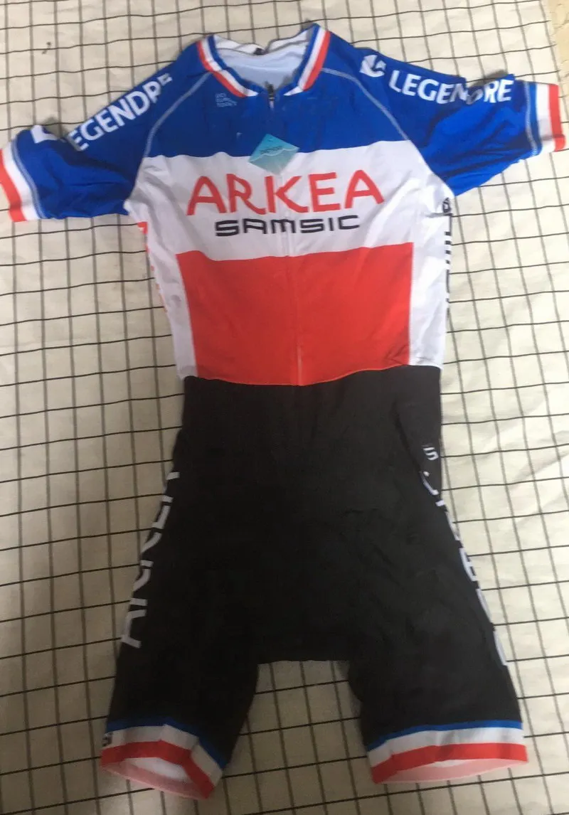 Мужская одежда для велоспорта Трикотажный костюм облегающий с силовой лентой 2019