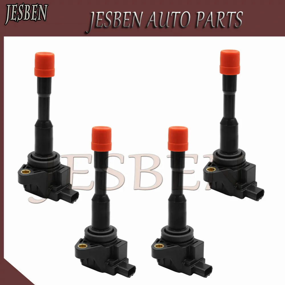 4X Rear Ignition Coil 30521-PWA-003 fit For Honda CITY Civic 7 8 VII VIII JAZZ FIT 2 3 III 1.2 1.3 1.4 UF374 CM11-108 CM11-108C