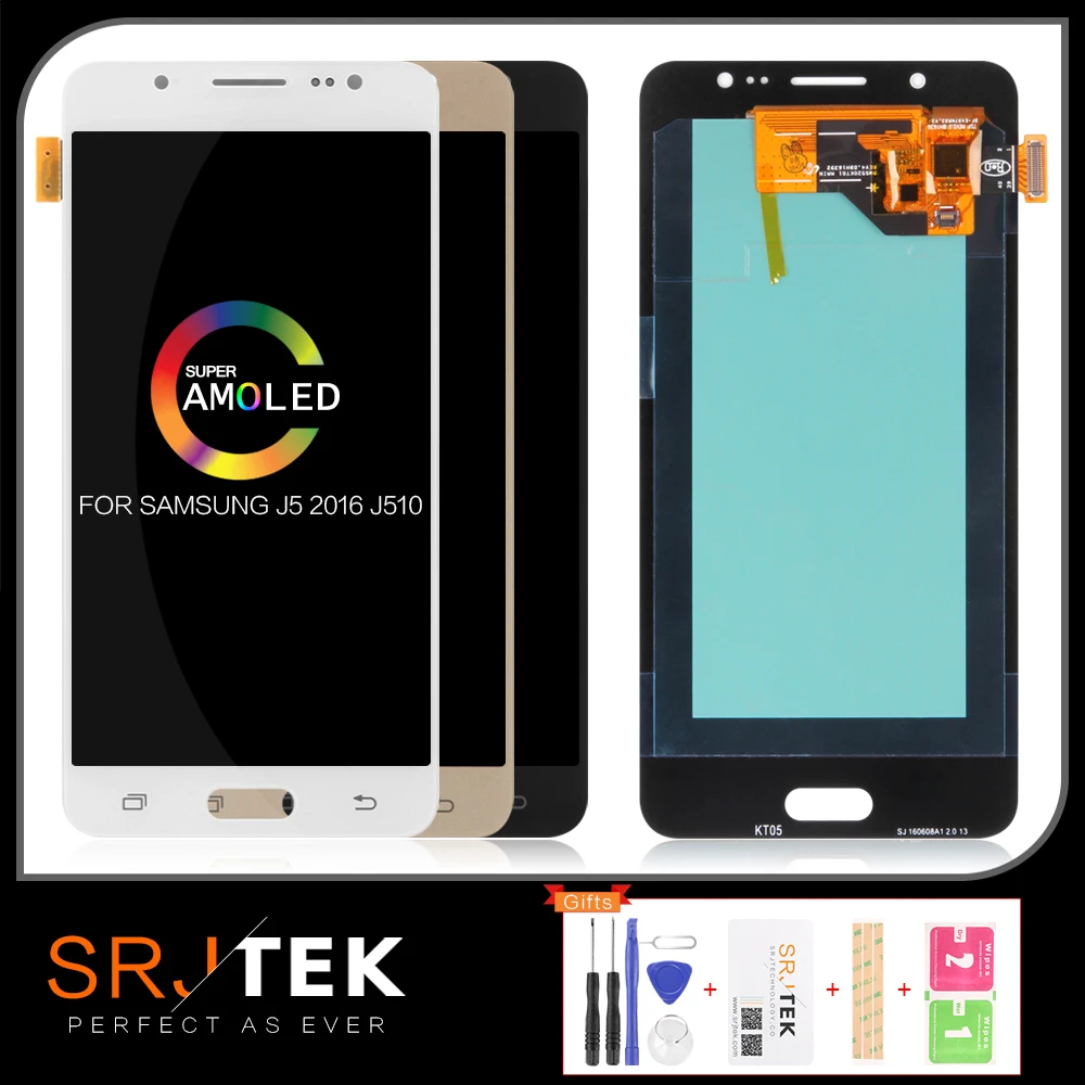Оригинальный OLED ЖК дисплей 5 2 дюйма для SAMSUNG Galaxy J5 2016 J510 сенсорный экран с цифровым
