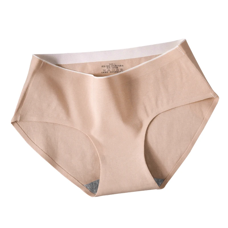 7PCS  women's cotton briefs with no trace. Women's cotton mid-rise  briefs with full cotton breather hips briefs