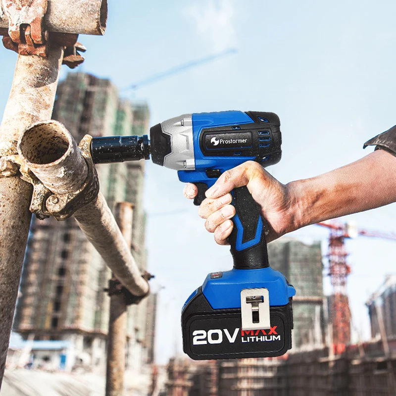 

300nm Burshless Cordless Impact Wrench 20v Torque Socket Wrench 4000mah Lithium-Ion Battery Power Tool By