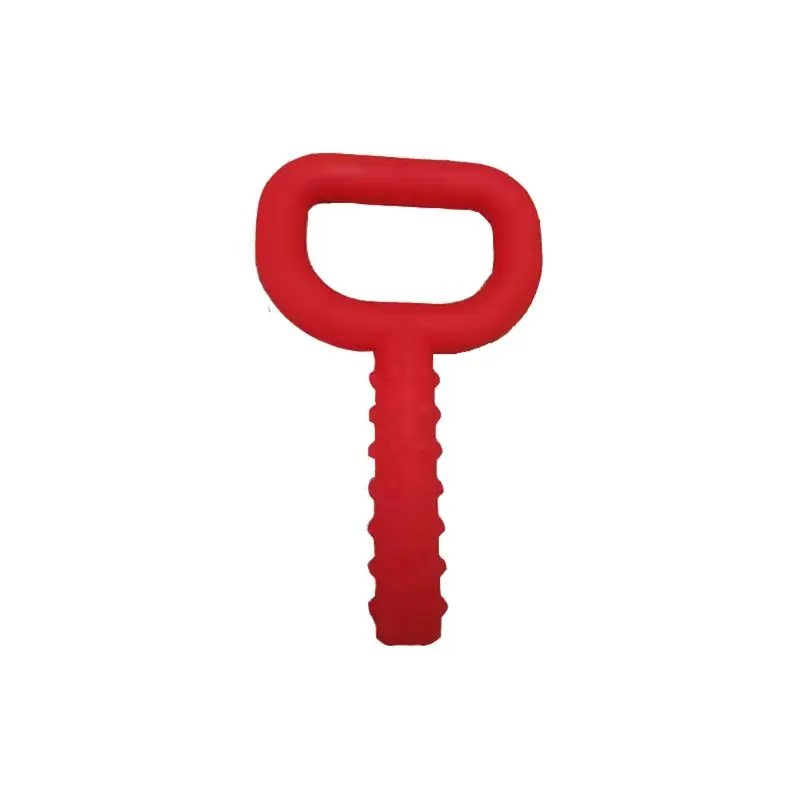 Red 2 Силиконовый D P образный захват для детей, прорезыватели для зубов, игрушка для детей, аутизм, оральный мотор, жевательные инструменты - Цвет: Red 2