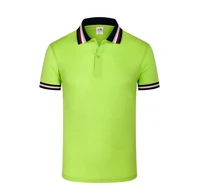 2 pcs cotton sports short sleeve polo neck advertising printing custom logo cultural shirt sportswear t shirt b72
