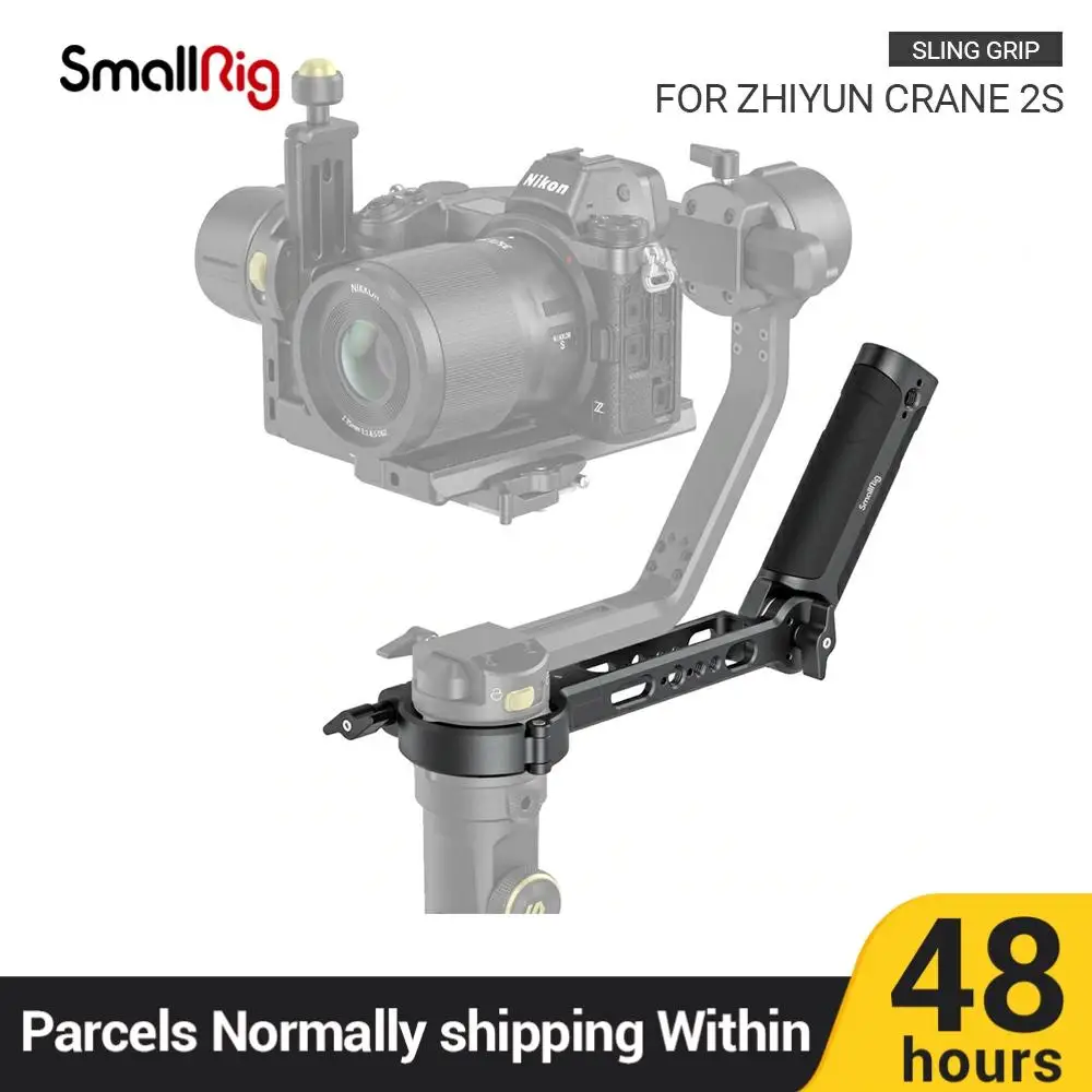 

SmallRig Sling Grip с винтами 1/4 дюйма и ARRI 3/8 дюйма и креплением холодного башмака для ручного стабилизатора ZHIYUN CRANE 2S 3005