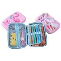 unicorn pencil case flamingo pencil box school supplies 3d estuche escolar kawaii trousse scolaire cute school pencil cases