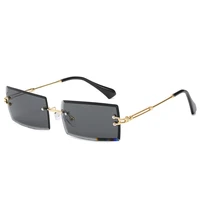 new sunglasses frameless trim square sunglasses brand designer fashion small glasses sunglasses classic vintage uv400