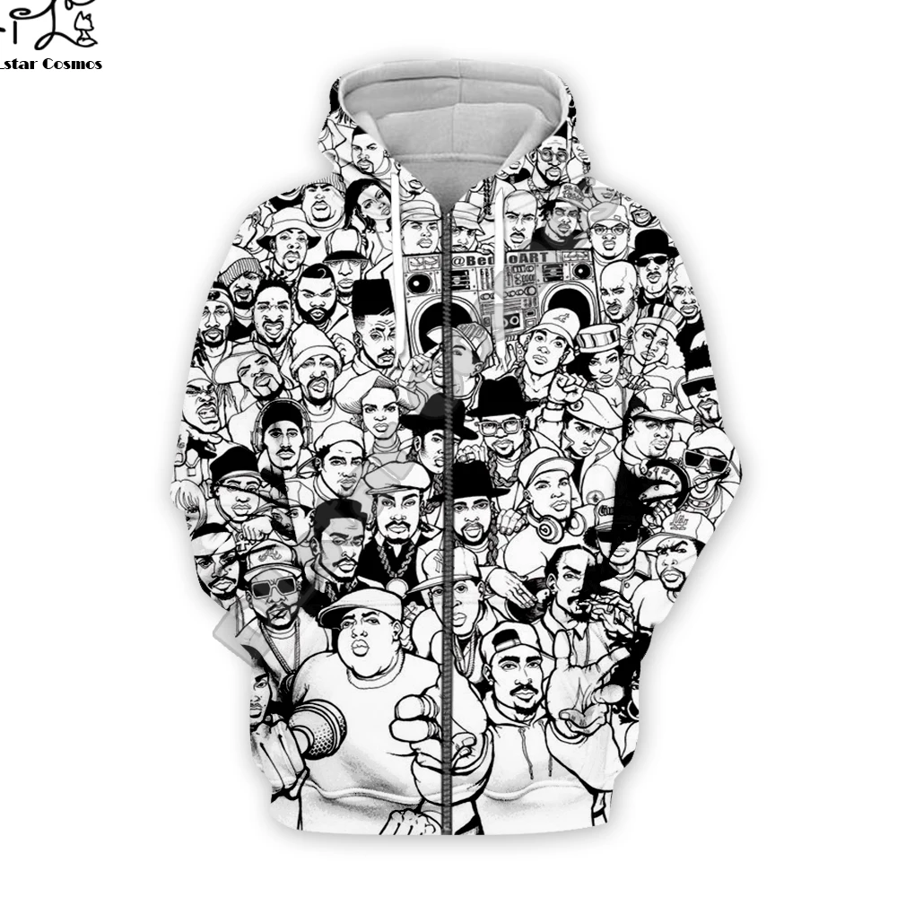 Zip hoodies PLstar Cosmos Tupac 2Pac 90 х Рэппер Harajuku спортивный костюм 3D принт Толстовка/куртка/мужские, женские в стиле хип-хоп Повседневный стиль 15 - Цвет: Zip hoodies
