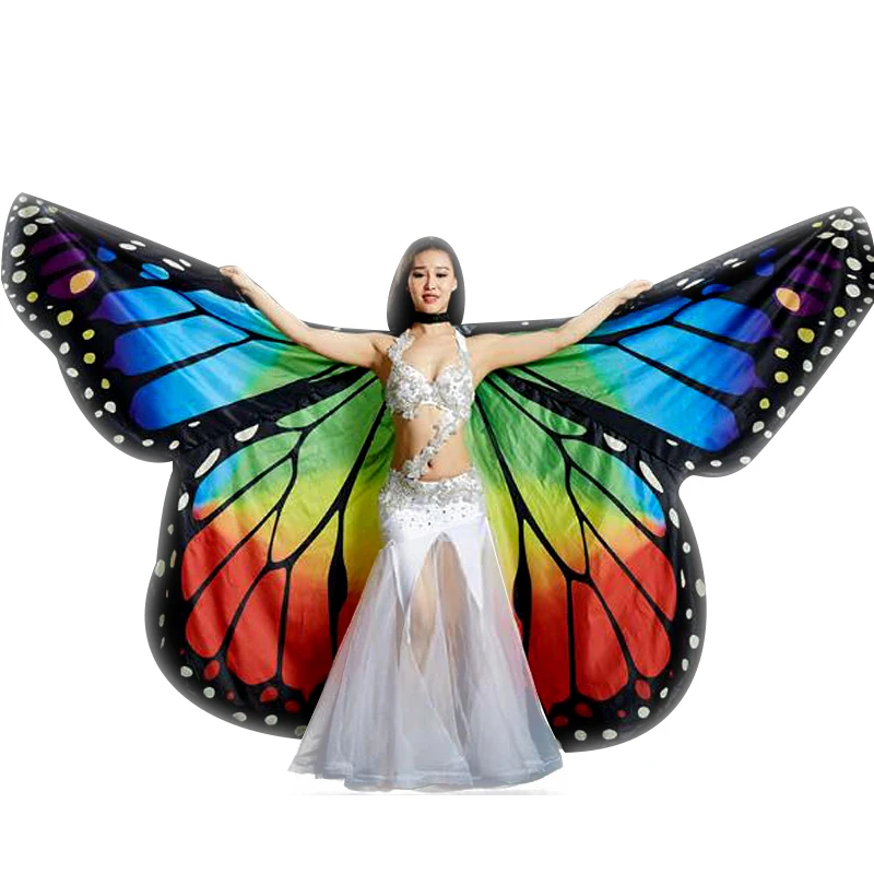 Alas de mariposa para danza del vientre, alas de hadas para baile de vientre, accesorios para espectáculos de actuación, alas de Ángel