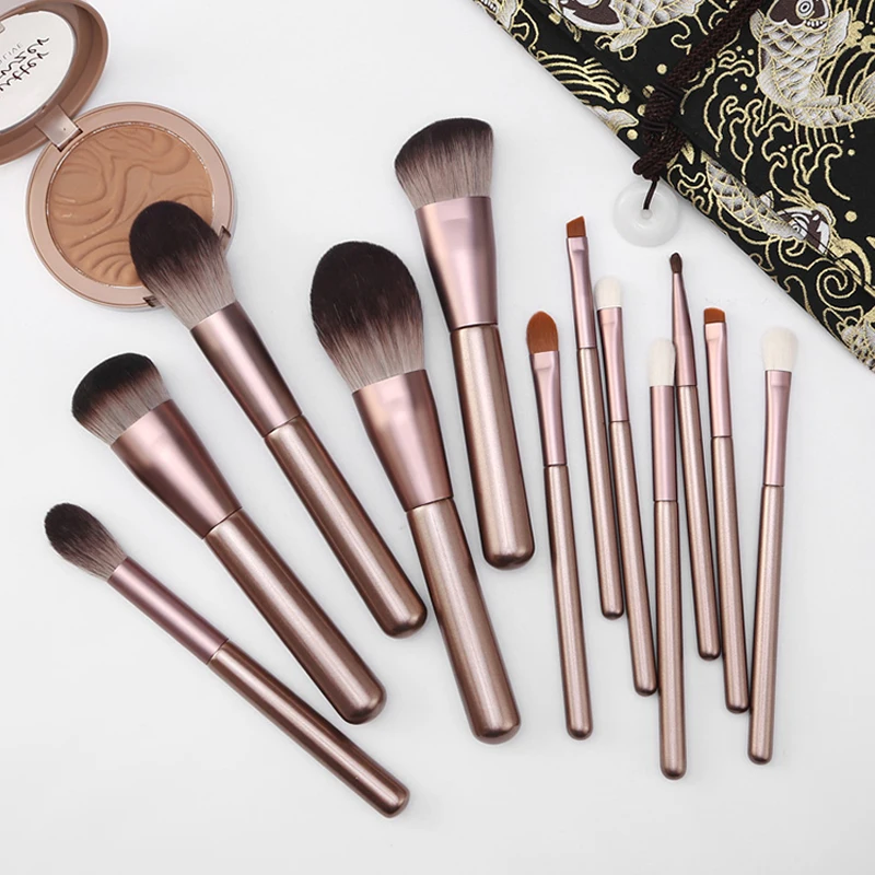 Doxa 12 шт профессиональный макияж глаз кисти набор деревянной ручкой тени для век