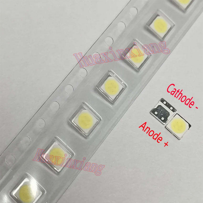 100 шт./лот LG SMD LED 3535 6 в 2 Вт холодный белый Высокая мощность для подсветки