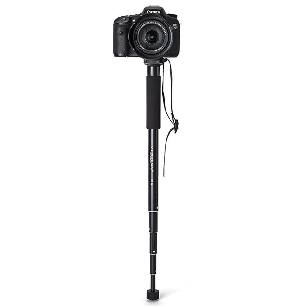 Yunteng YT 218 выдвижной 5 секционный алюминиевый монопод Unipod для Canon Nikon Pentax sony A7 A7R A7S DSLR
