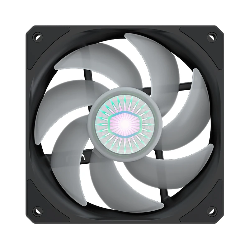 Cooler Master SickleFlow 120 RGB 12CM 12V 4PIN PMW intelligent temperature control fan 120mm silent chassis cooling | Компьютеры и