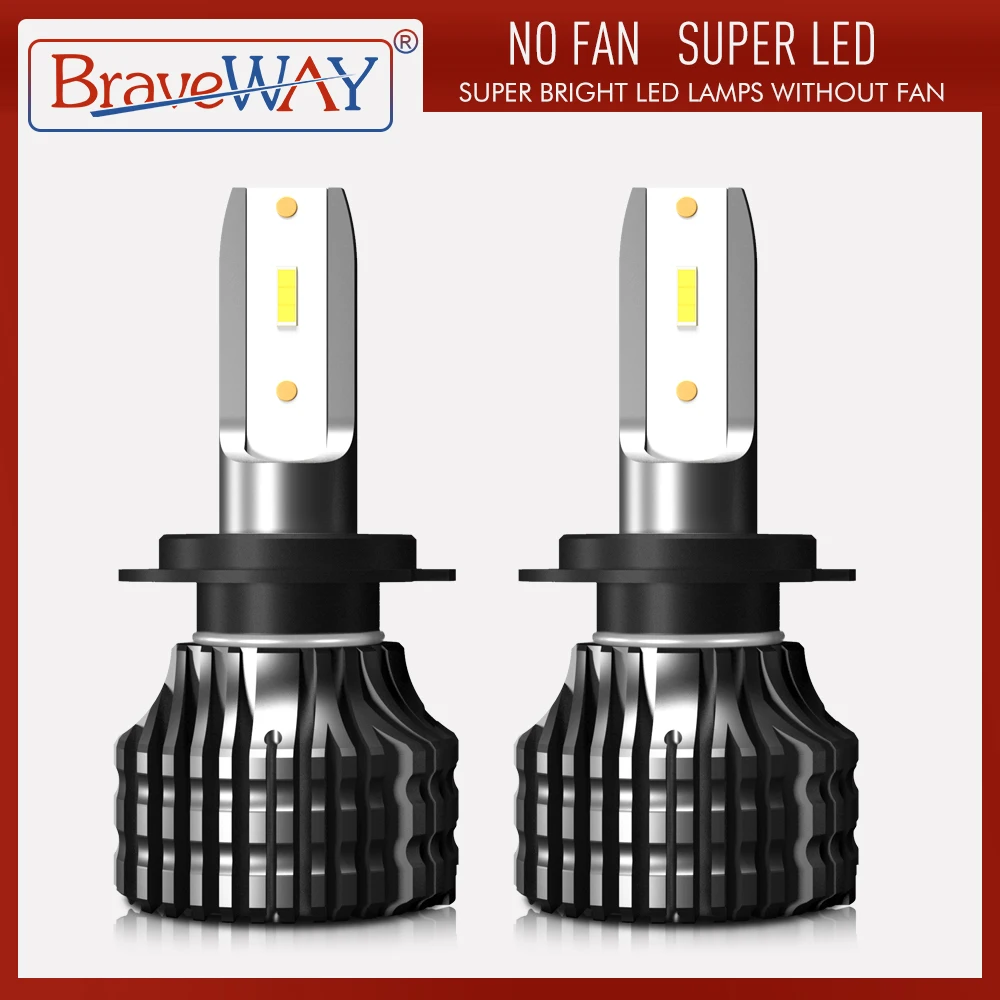 Лампы светодиодные BraveWay H1 H3 H11 H7 H4 H7|Передние LED-фары для авто| |