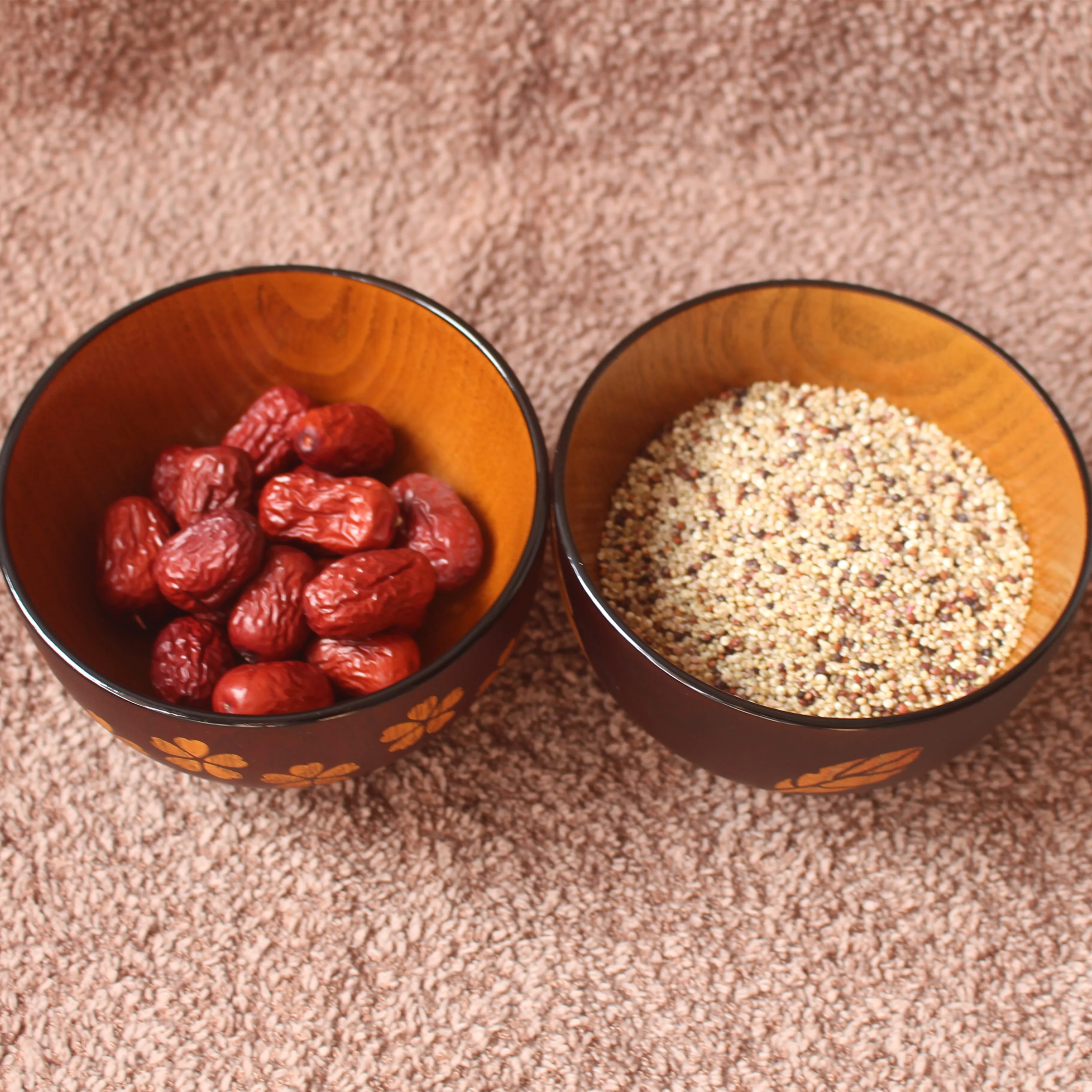 Китайская традиционная 3 5 дюймовая Деревянная миска для супа деревянная чаша с