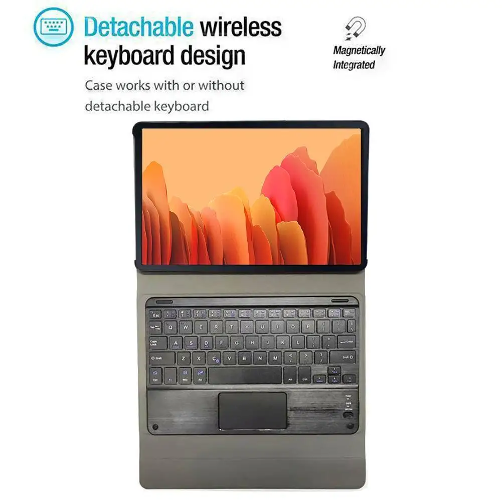 

For Samsung Galaxy Tab A7 10.4" 2020 Backlit Case with Keyboard Touchpad Tablet Keyboard Cover for Samsung Tab A7 T500 T505 T507