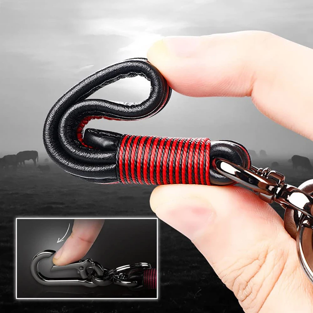 Высококачественный двойной брелок для автомобиля ключей ручной работы