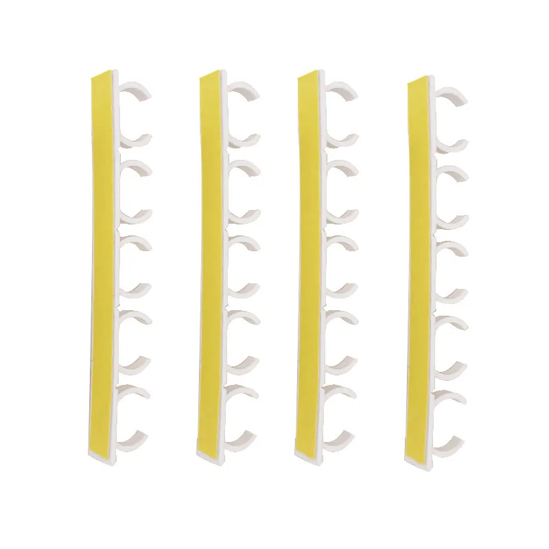 

1/4 Pcs Wall Mount Ingredient Spice Bottle Rack Plastic Clip Organizer Rack Kitchen Cabinet Door Hooks Jars Spice Holder Tools