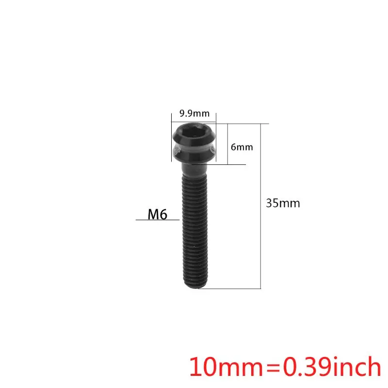 

Bicycle Headset Cap Screw M6x30mm Titanium Alloy MTB Bike Parts Fixed Gear Repair Replacement Cycling Cover Bolt