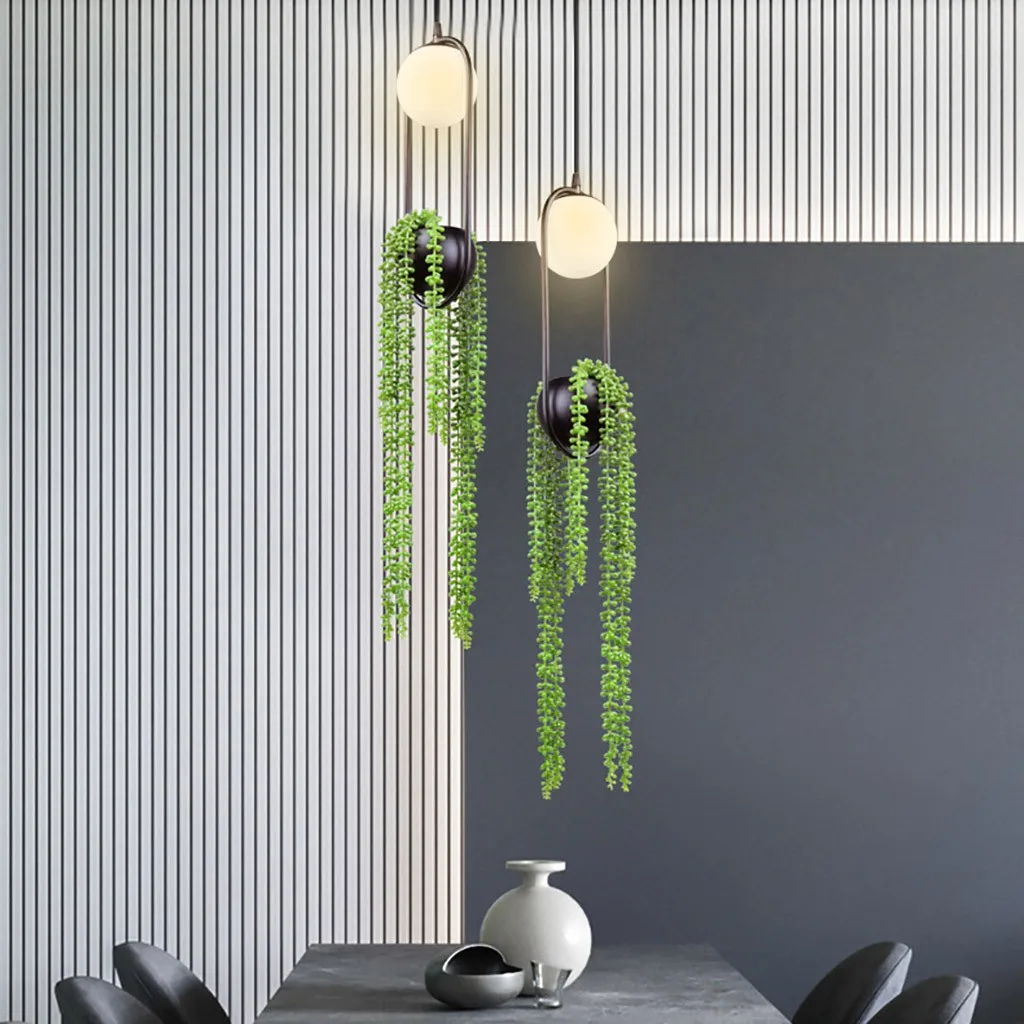 Женская люстра цветочный горшок проход ресторан красивое небо садовая