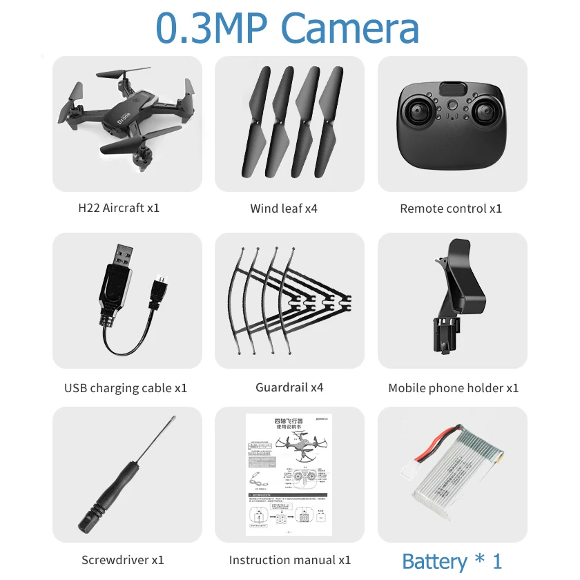 Black 30W Camera H22 Радиоуправляемый Дрон 4K HD камера с широкоугольным радиоуправляемым вертолетом Квадрокоптер 1080P Дрон Профессиональный следущий за мной Стабильный высокий VS E58 SG106 - Цвет: Black 30W Camera