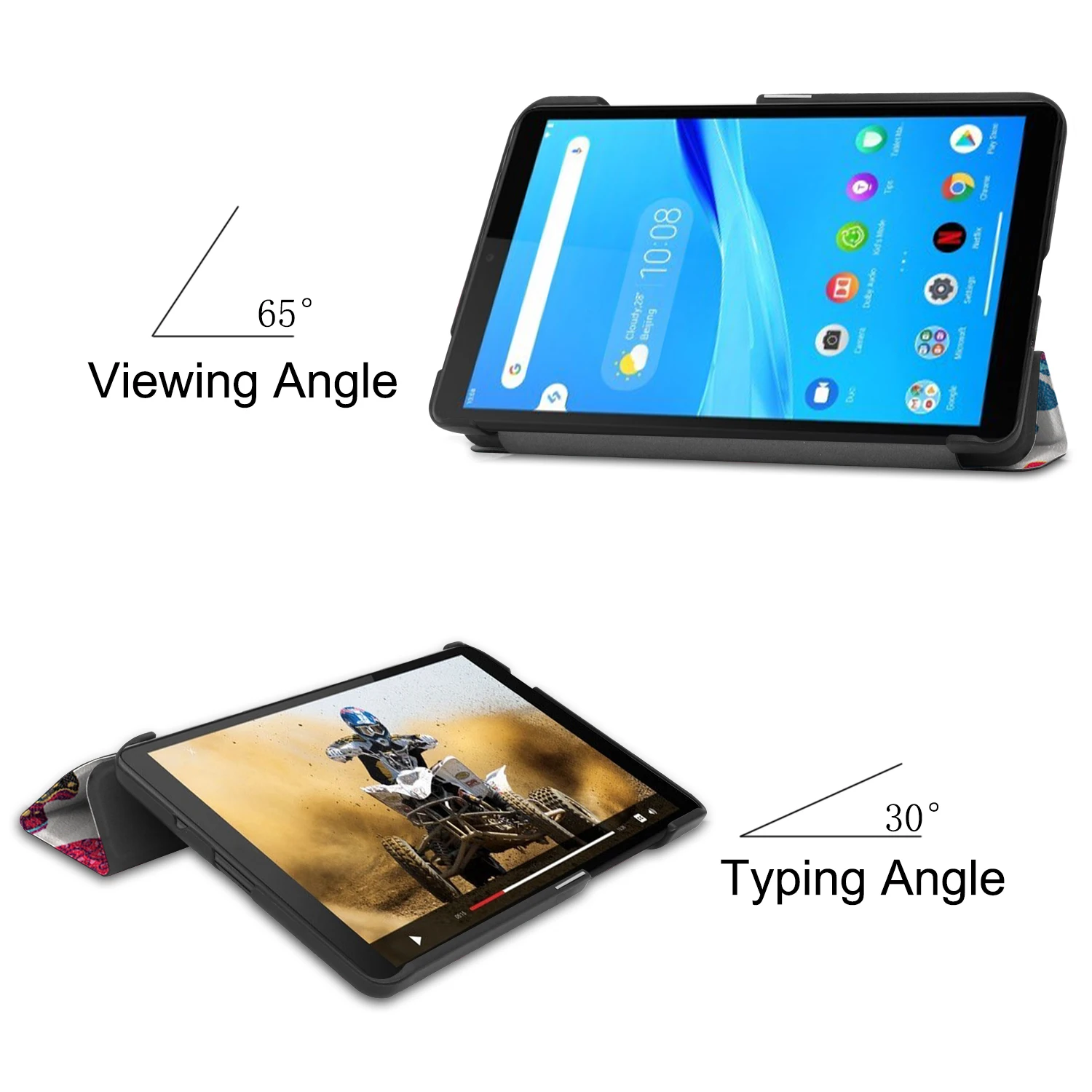 Умный Магнитный чехол для Lenovo Tab M7 планшета с диагональю 7 дюймов подставкой