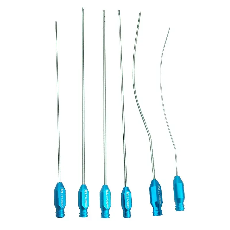 

6 шт./компл. иглы для липосакции с всасывающим наконечником, автоклавные инструменты для липосакции живота