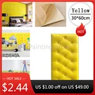 3D фон с имитацией изголовья мягкая сумка Спальня Гостиная украшения татами спинка кровати ребенка анти-столкновения стены Стикеры