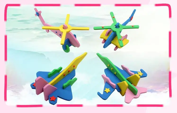 Детская сборка самолета ручной работы и искусственная сумка из ЭВА для детского