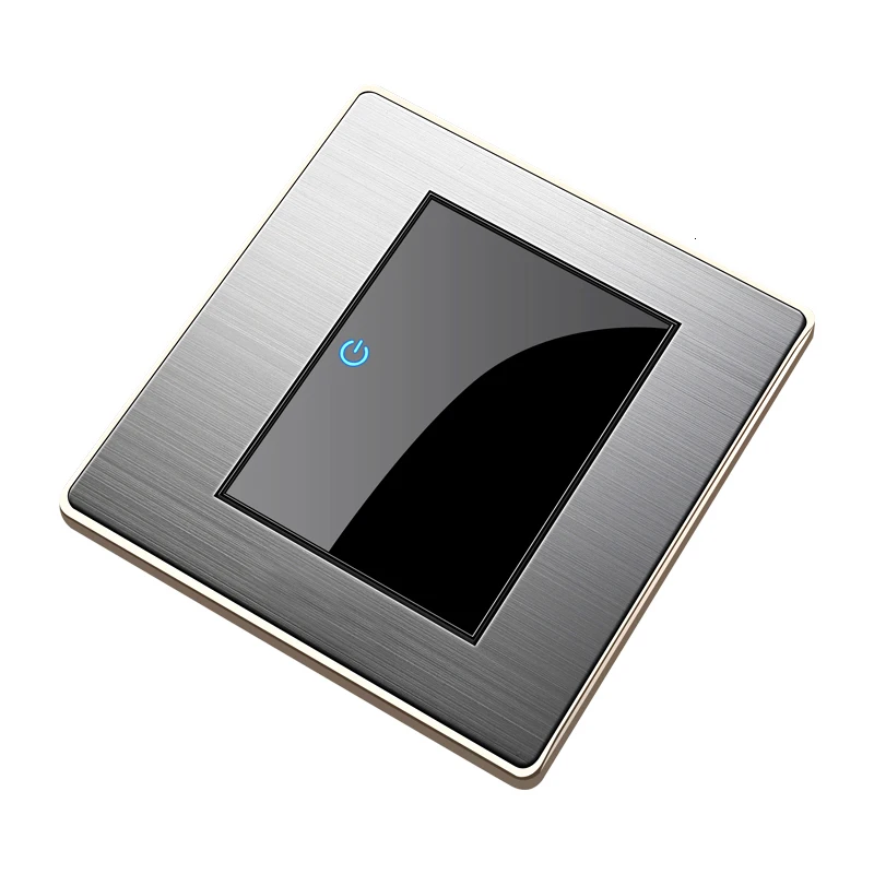 CE 86 Type LED Wall Electric Switch Mirror Acrylic Stainless Steel Brushed Panel - 1 2 3 4 Gang 1 Way 2 Way EU Socket USB Light TV image 3