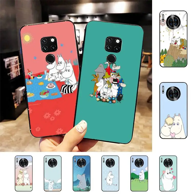 

Moomintroll Cartoon Cute Phone Case For Huawei Nova3I 3E mate20lite 20Pro 10lite Luxury funda case
