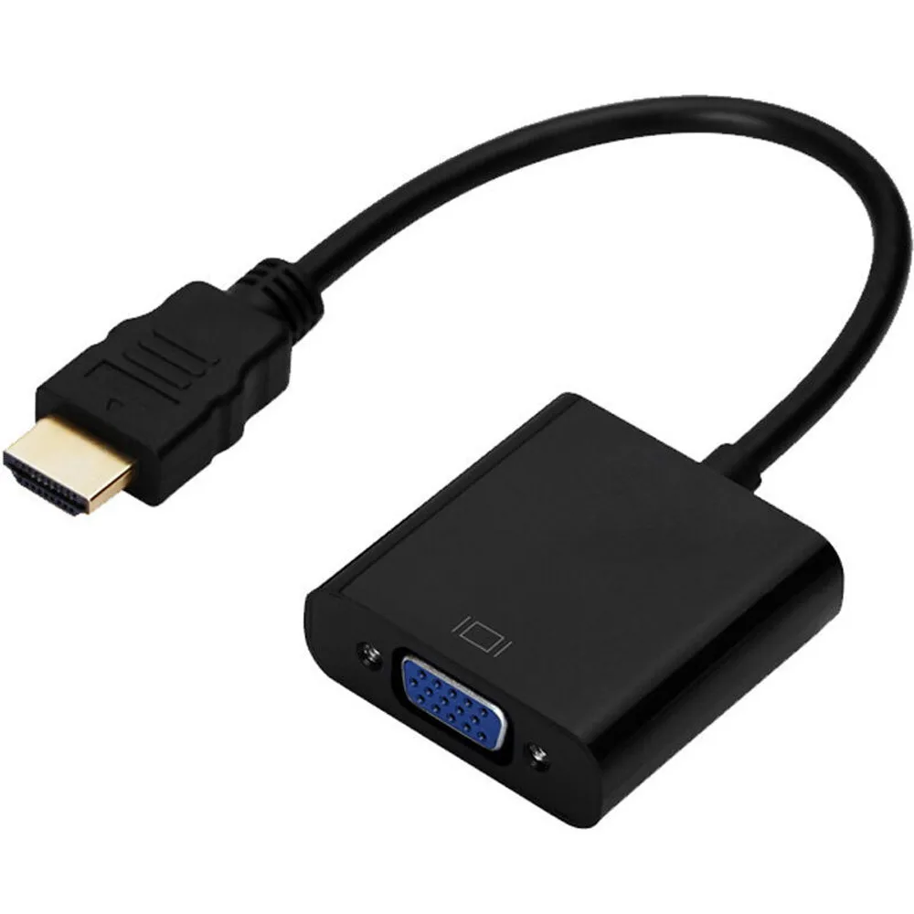 Адаптер 1080P HDMI-совместимый с VGA Женский видеошнур для Xbox PS4 ПК ноутбука